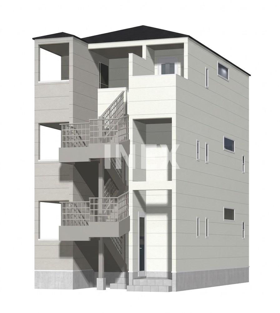 Ｓｏｕｔｈｅｒｎ　Ａｐａｒｔｍｅｎｔ　星川の外観パース