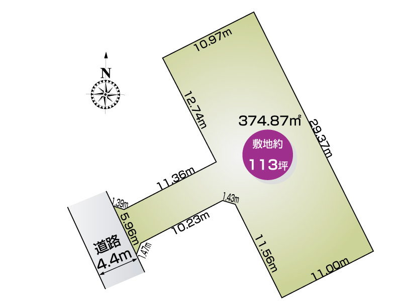 【区画図】前橋市駒形町４期「１区画」