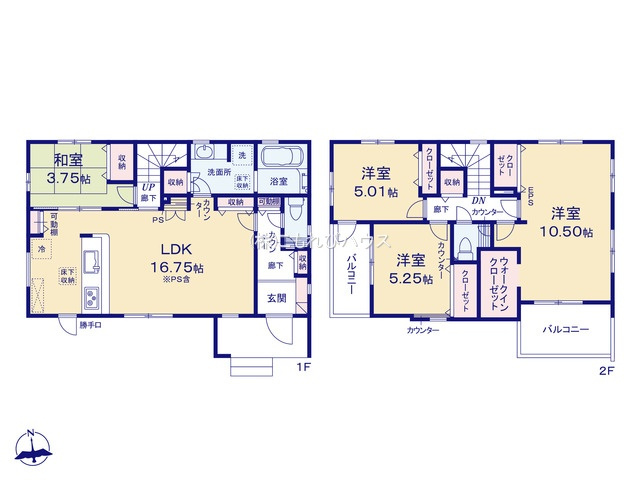 上尾市瓦葺　11期　新築一戸建て　ブルーミングガーデン　01