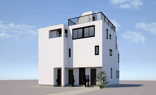 （仮称）桜新町1丁目メゾンの外観パース