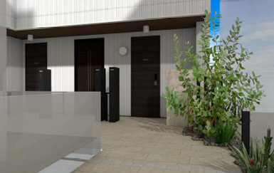 （仮称）桜新町1丁目メゾンのロビー