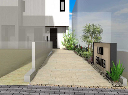 （仮称）桜新町1丁目メゾンのエントランス