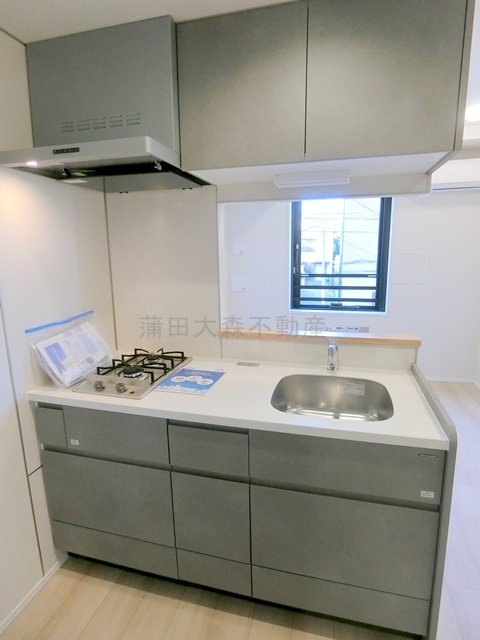 FABRIC蒲田west Residenceのキッチン|2口ガスカウンターキッチン