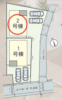 【区画図】 | クレイドルガーデン東近江市妙法寺町第４ | 区画図