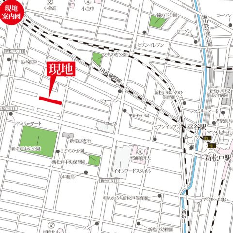 新松戸中央パークハウスＢ棟の地図