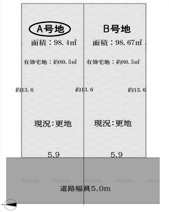 池田市豊島北２丁目　建築条件付き土地　A号地の画像