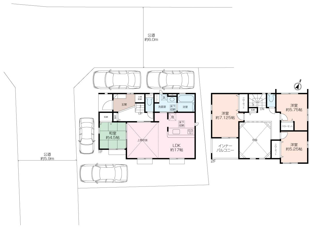 【ゆとりある空間×生活利便性】岬陽町 新築戸建の画像