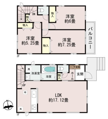 神戸市垂水区桃山台6丁目の間取り