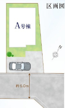 西東京市西原町5丁目　新築一戸建　西武新宿線　田無の区画図
