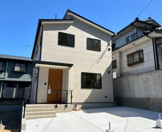 明和2丁目　新築戸建ての外観|令和8年1月に完成した3LDKです！即内見できます!(^^)!