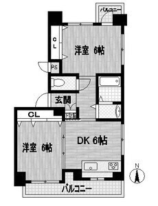 サンヴェール青谷の間取り