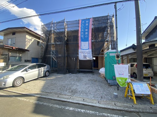 新築　みどり市笠懸町鹿第6　クレドルガーデン　１号棟の前面道路含む現地写真|　2026年4月完成予定！類似物件のご内覧等、お気軽にお問合せください♪　							

　
