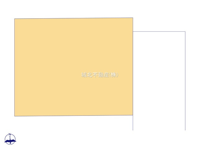 練馬区谷原6丁目 限定1棟の区画図|前面道路東側4.5ｍ道路に面する整形地です