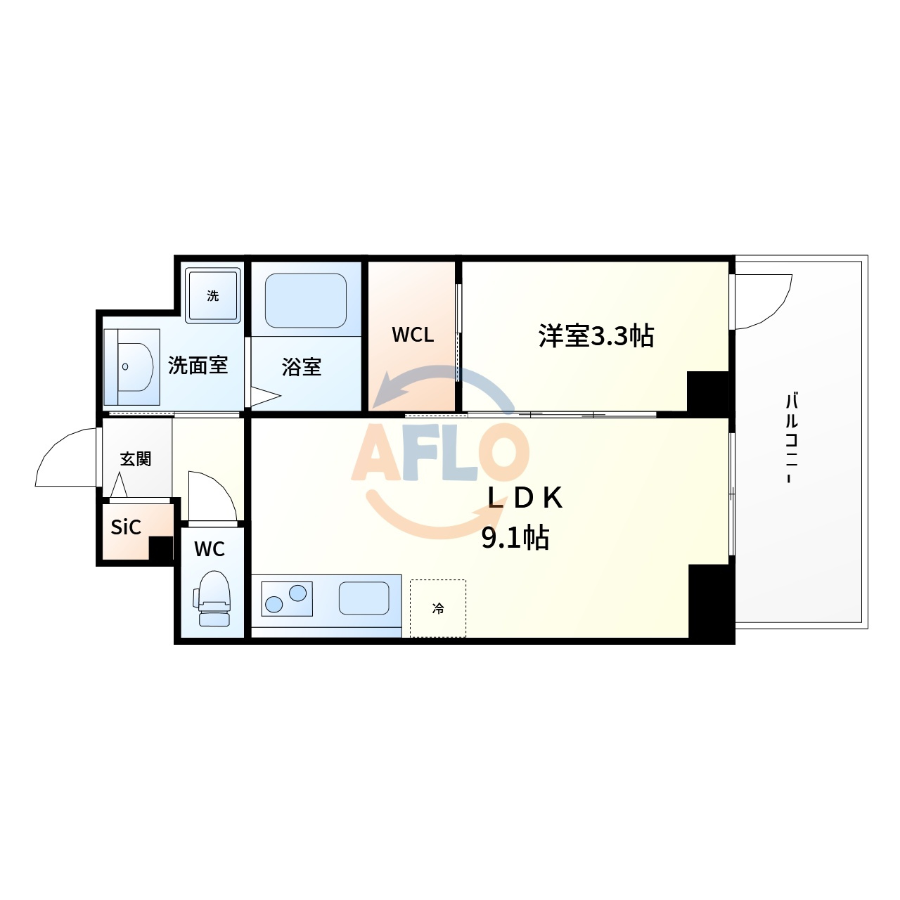 S-RESIDENCE松屋町asence　中央小学校区の間取り|S-RESIDENCE松屋町asence 　間取り