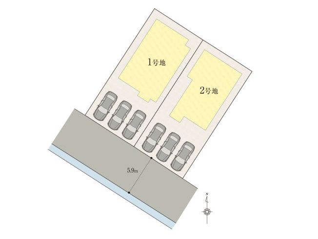 【区画図】 | 高知市高見町/１号地