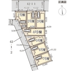 リーブルガーデン平野区平野市町の区画図