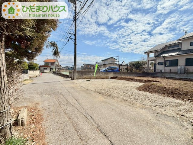 野田市清水5期　新築戸建　1号棟の前面道路含む現地写真|２０２６年６月完成予定です(^^)/是非お問い合わせ下さい♪