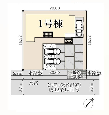 【区画図】 | Livele Garden.S深谷市宿根第3　【平屋】新築住宅