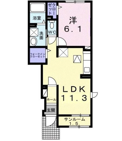【間取り】 | リデアル東中津Ａ
