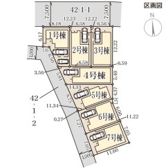 リーブルガーデン平野区平野市町の区画図