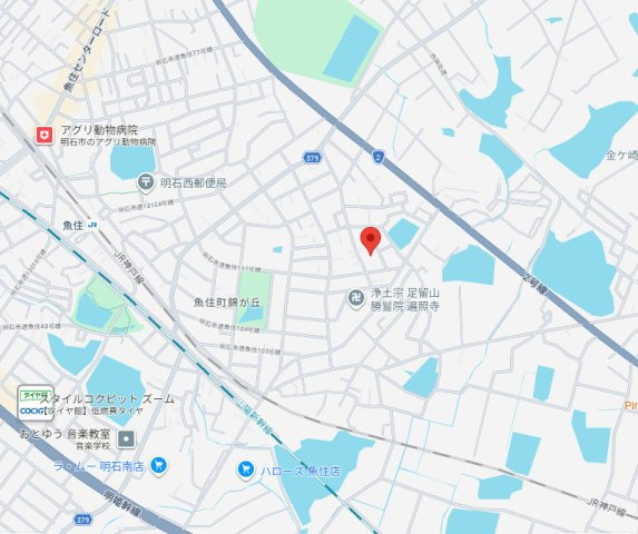 【地図】 | 明石市魚住町錦が丘1丁目　中古戸建