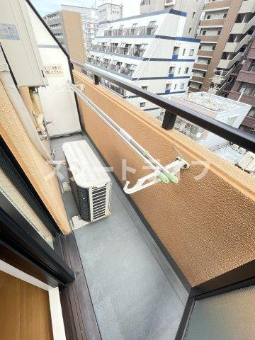 大阪市東淀川区東中島１丁目の賃貸マンションのバルコニー