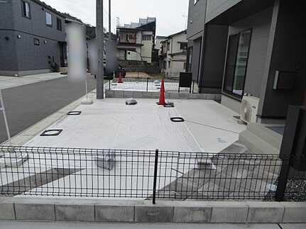 安佐北区口田南３丁目の前面道路含む現地写真