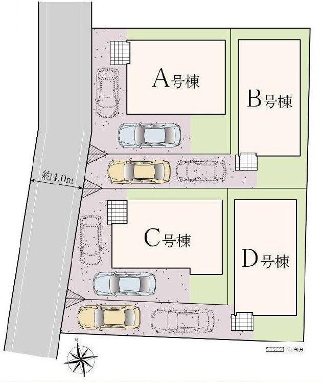 狛江市中和泉５丁目 小田急線 狛江駅 新築戸建の区画図