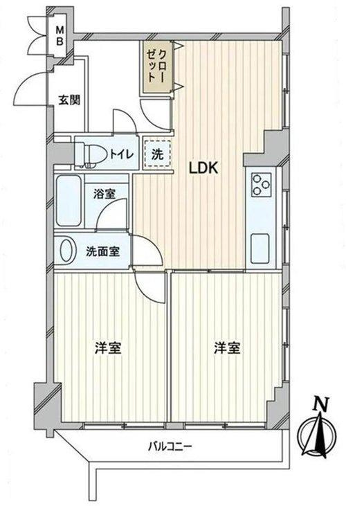 サンシャイン新神戸の間取り|採光と通風を享受できる角住戸