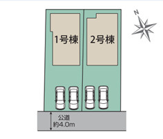 【区画図】 | 千葉市稲毛区園生町　新築分譲住宅２号棟 | 千葉市稲毛区園生町　２号棟