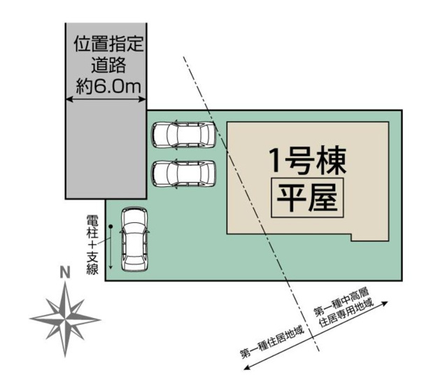 【区画図】 | blooming garden行田市谷郷　【平屋】新築住宅