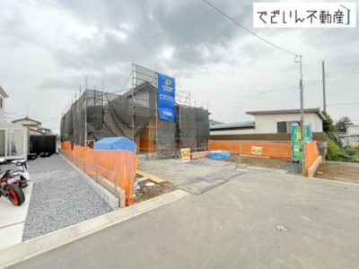 【前面道路含む現地写真】 | blooming garden行田市谷郷　【平屋】新築住宅 | 現地(2026年4月撮影)