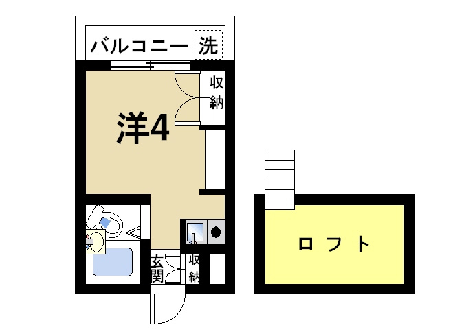 シングルモアの間取り|便利なロフト付きの快適な間取りです