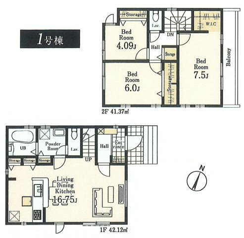 福生市熊川　新築戸建全1棟の間取り