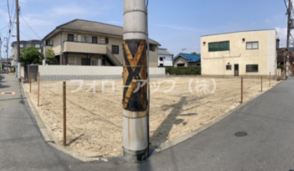リーブルガーデン東住吉区住道矢田20期の前面道路含む現地写真|前面道路含む現地写真です