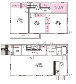 【間取り】 | 熊本市北区清水東町