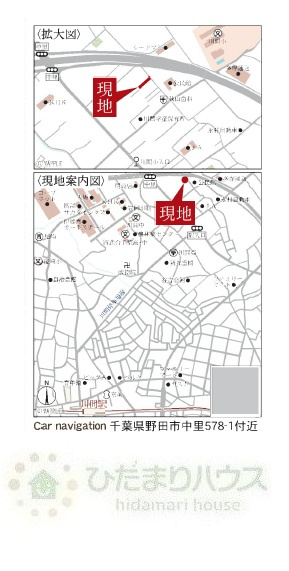 野田市中里3期　新築戸建　1号棟の地図|2026年6月下旬完成予定です(^^)/是非お問い合わせ下さい♪