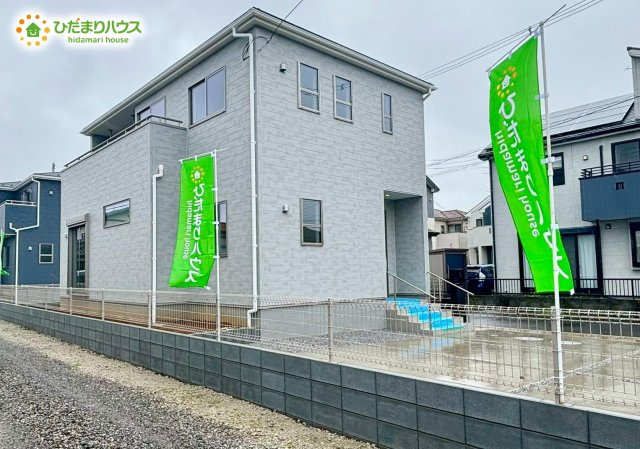 野田市中里3期　新築戸建　1号棟の外観|是非一度、ご家族そろってご内覧ください♪					
