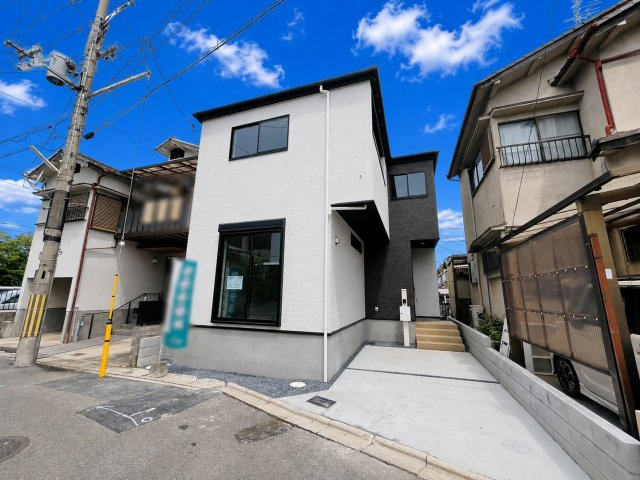淀生津町の前面道路含む現地写真