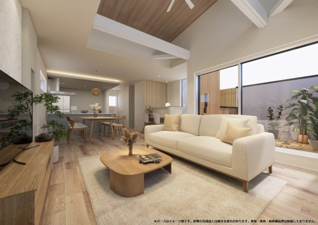 KUGENUMA COAST RESIDENCE — 鵠沼松が岡の邸の居間・リビング