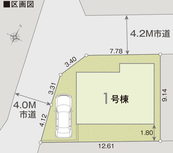 【仲介手数料無料】狭山市中央第１期全１棟　狭山市の新築住宅なら西武ハウジングの区画図