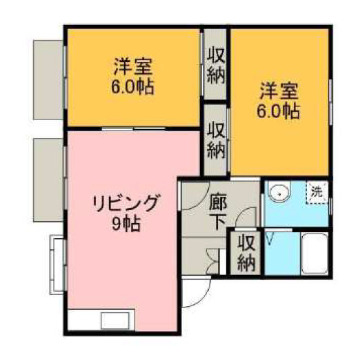 ウエスト長坂の間取り