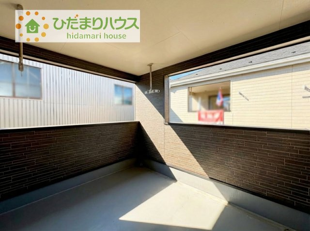 【バルコニー】 | 常総市水海道天満町第3　新築戸建　2号棟 | 雨の日も安全なインナーバルコニー☆安心してお出かけできますね(^_-)-☆