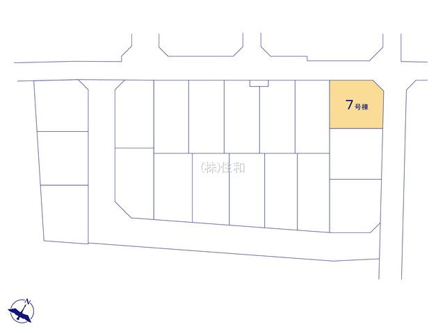 入間郡三芳町大字北永井の新築一戸建の区画図