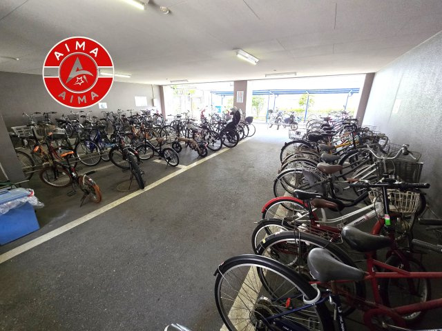アンピール比恵南の駐輪場|敷地内駐輪場です。
