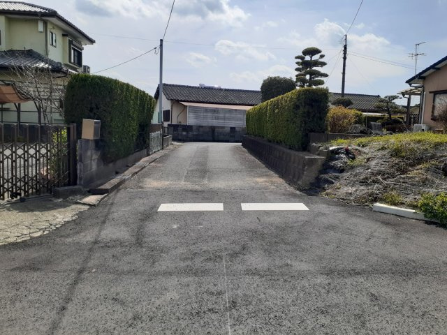 宇城市松橋町豊福の売地の外観|東側道路