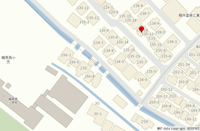 中古戸建　和歌山市平井の地図