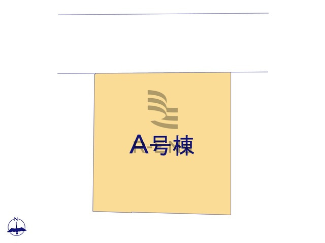 【区画図】 | 西東京市北原町３丁目　新築戸建て | 田無駅徒歩16分の立地、駐車スペースは縦列で2台分あります