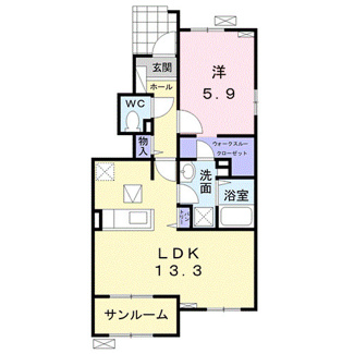 【間取り】 | プリムローズⅡ