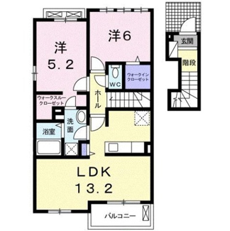 【間取り】 | プリムローズⅡ